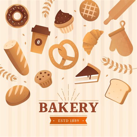 Premium Vector | Bakery illustration