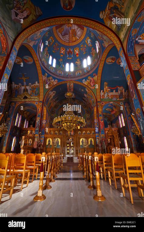 Traditionally Decorated Greek Orthodox Church Interior - Orthodox ...