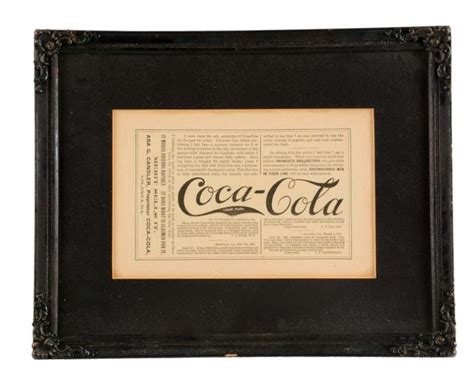 1893 Coca - Cola Asa Candler Advertisement Value & Price Guide