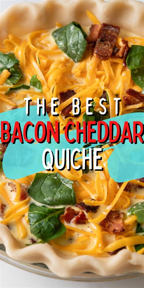 Bacon Cheddar Quiche Recipe - I Wash You Dry