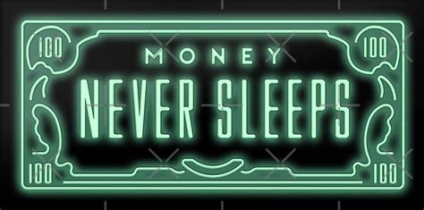 "MONEY NEVER SLEEPS" by EANYX | | Redbubble