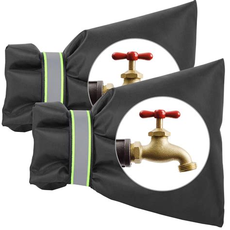 2 Pack Outdoor Faucet Covers for Winter Freeze Protection, Pro 8.7" H x ...