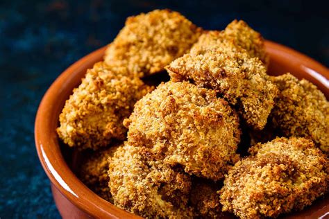 Baked Breaded Garlic Mushrooms, crispy and vegan! - Especially Vegan