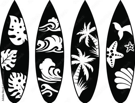 Stockvector Surfboards vector, Surf vector, Surfing, Surf Board ...