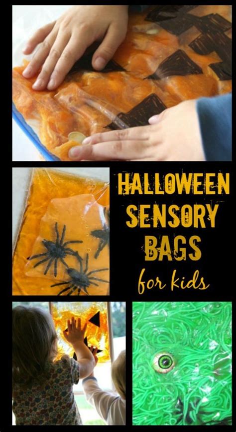 Halloween Sensory Bags | Halloween sensory, Halloween preschool, Halloween activities for kids