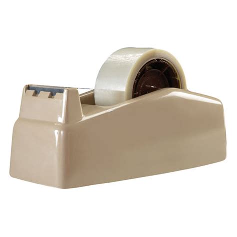 Dual-Roll Tape Dispenser, 3" Core, Beige | Ultimate Office