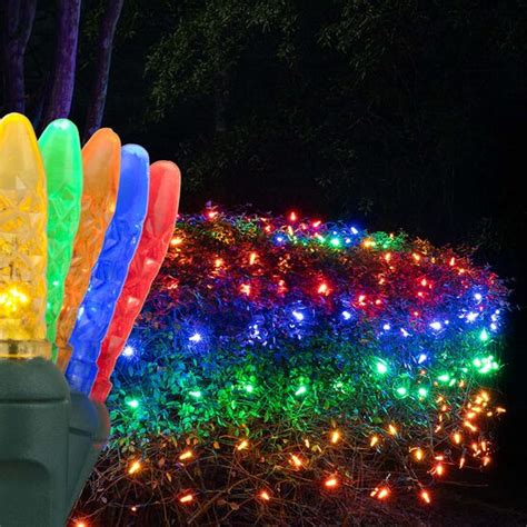 M5 LED Net Lights, Multicolor, Green Wire - Yard Envy