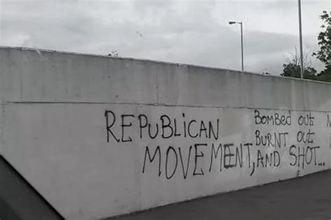 Pro-IRA graffiti in Newtownabbey warns Protestants will be 'bombed, burnt-out and shot ...