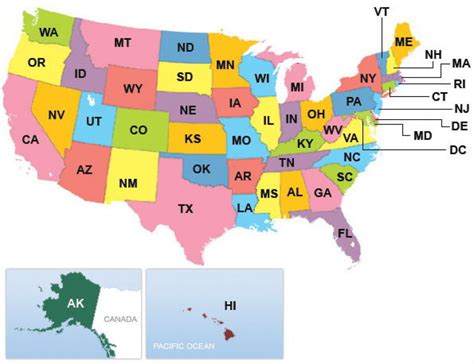 Abbreviation For Every State