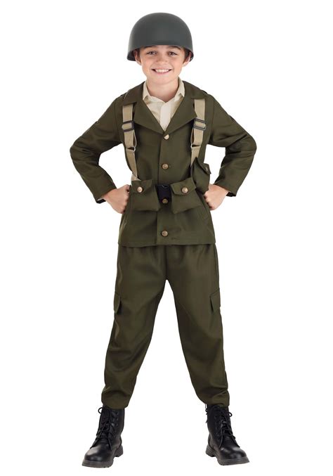 Kid's Deluxe WW2 Soldier Costume - Walmart.com