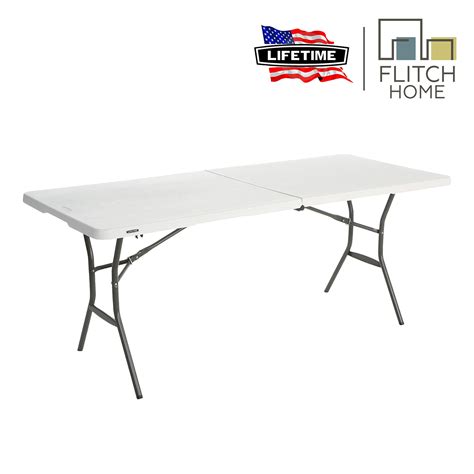 Lifetime 6 FT Fold-In-Half Table - White | Lazada PH