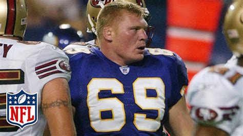 WWE & UFC Star Brock Lesnar Preseason Highlights (2004) | NFL - YouTube