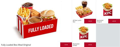 KFC Menu Prices & Specials