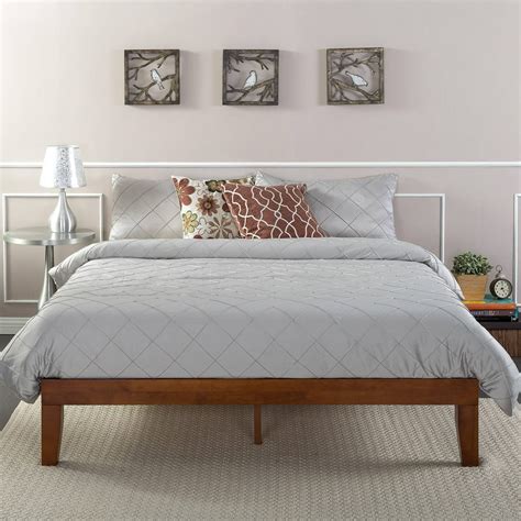 Zinus Wen 12" Wood Platform Bed Frame, Cherry, Queen - Walmart.com - Walmart.com