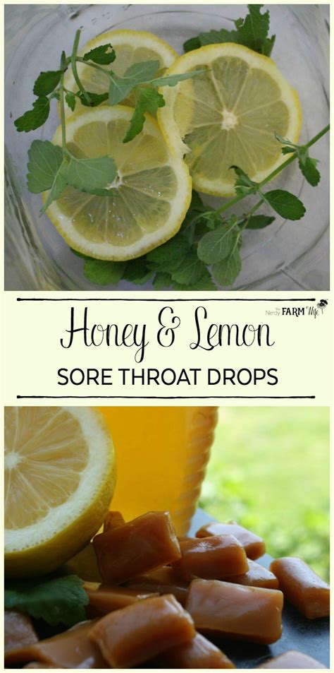 Honey & Lemon Sore Throat Candy Drops