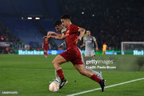 Paulo Dybala AS Roma in action during the UEFA Europa League knockout ...