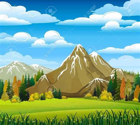 Mountain landscape clipart - Clipground