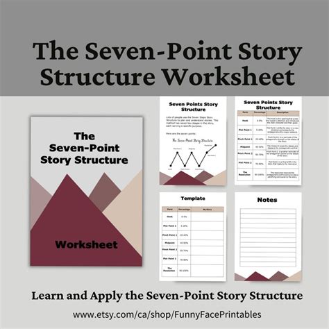 The Seven-point Story Structure Worksheet, Printable Writing Worksheet ...