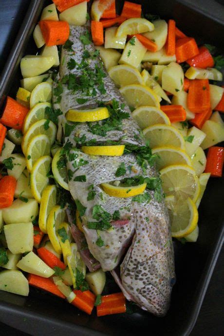 roast hamour fish | Fish recipes, Food, Cooking recipes