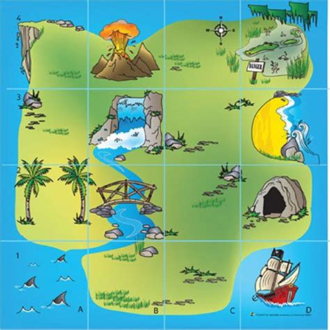 Bee-Bot Treasure Island Mat - Ahoy there! Explore the island and hunt ...