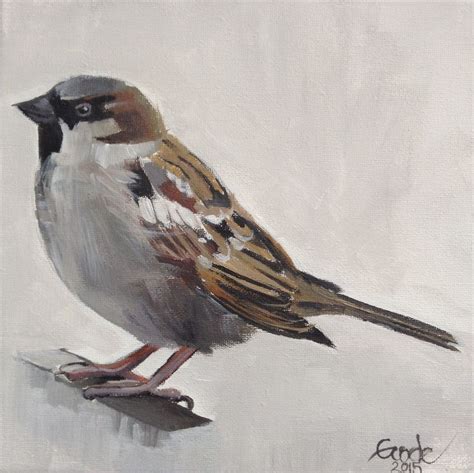 The Sparrow II by melissa goode | Sparrow art, Birds painting, Animal paintings