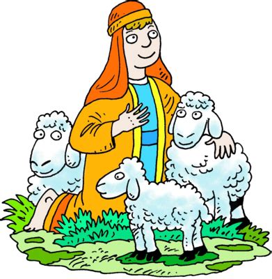 Image: Kneeling Shepherd White Three Sheep | Shepherd Clip Art | Christart.com