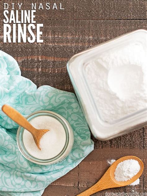 DIY Nasal Saline Solution - Don't Waste the Crumbs