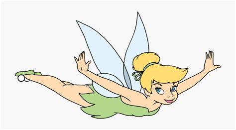 Tinker Bell Peter Pan Disney Fairies Flying Clip Art - Flying ...