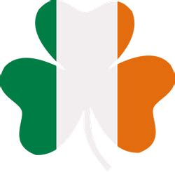 Irish Flag Shamrock Sticker