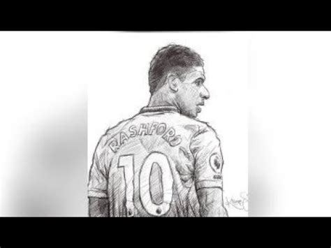 How to draw Marcus Rashford##Manchester United player) - YouTube