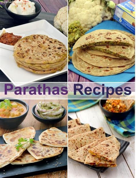 200 Paratha Recipes | Types of parathas | Veg Paratha Collection ...