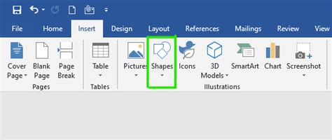 How to Insert Shapes in MS Word? - GeeksforGeeks