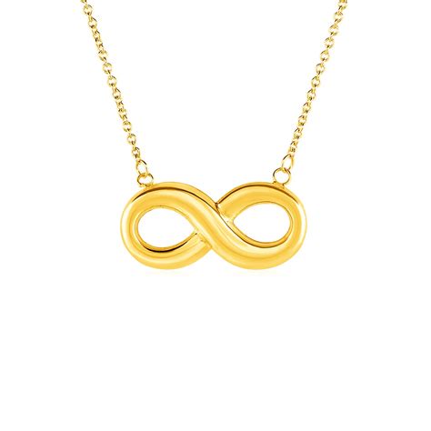 Necklace with Infinity Symbol in 10k Yellow Gold - Richard Cannon Jewelry