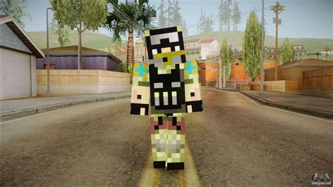 Minecraft Swat Skin for GTA San Andreas