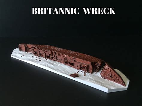 HMHS Britannic Wreck Model, Underwater Model, Britannic Wreck High ...