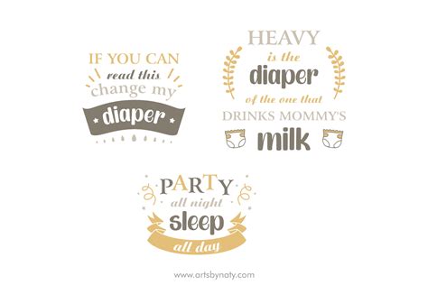 SVG Funny Baby Quotes And Clipart Bundle By ArtsByNaty | TheHungryJPEG