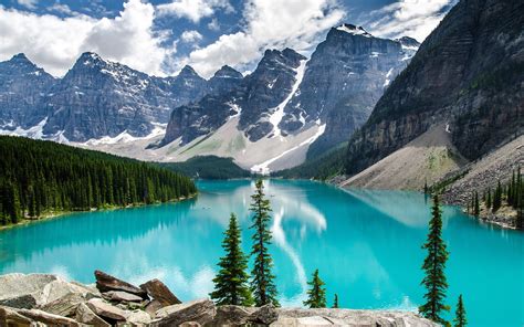 Desktop Wallpapers Banff Canada Moraine Lake, Alberta 3840x2400