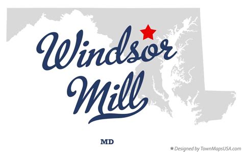 Map of Windsor Mill, MD, Maryland