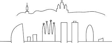 Image result for barcelona skyline drawing | Idee per tatuaggi ...