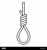 Hanging Gallows Drawings Sketch Coloring Page sketch template