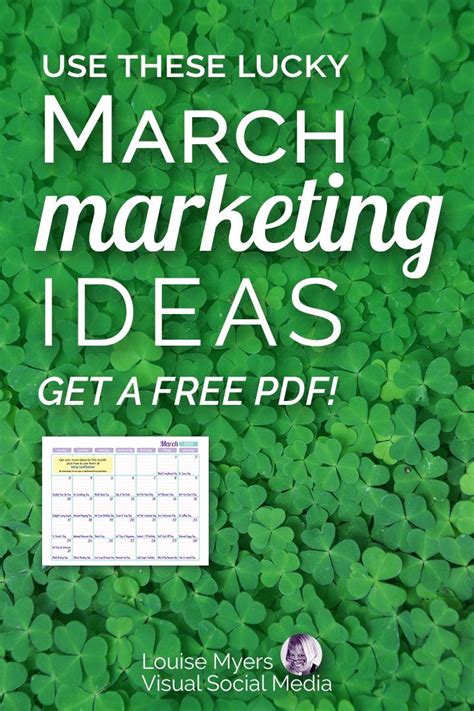 35 Marvelous March Marketing Ideas You Can't Miss: FREE Download ...