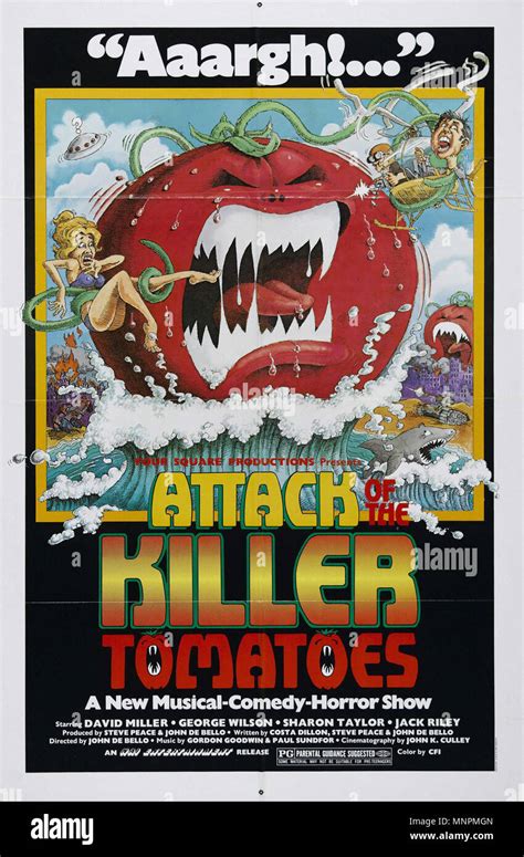 Attack Of Killer Tomatoes - 1978 - Vintage Movie Poster 01 Stock Photo ...