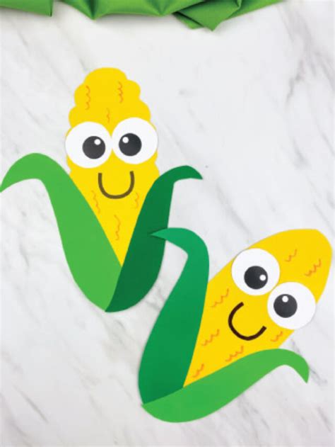 Easy Corn Craft For Preschoolers [Free Template] Story - Simple Everyday Mom