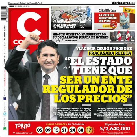 Periódico Diario Correo (Perú). Periódicos de Perú. Toda la prensa de hoy. Kiosko.net