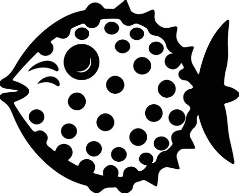 pufferfish black silhouette 38102758 Vector Art at Vecteezy