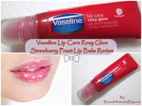 Vaseline Lip Care Rosy Glow Strawberry Frost Lip Balm Review image