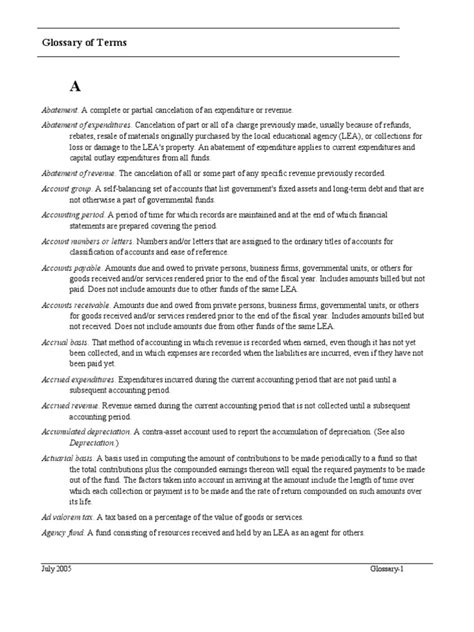 Financial Glossary | PDF | Bonds (Finance) | Debits And Credits