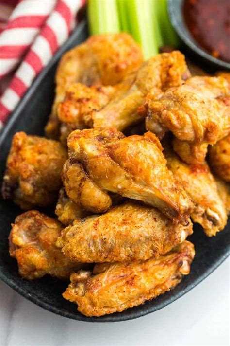 Air Fryer Frozen Chicken Wings | Little Sunny Kitchen