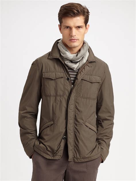 Lyst - Armani Packable Travel Jacket in Natural for Men