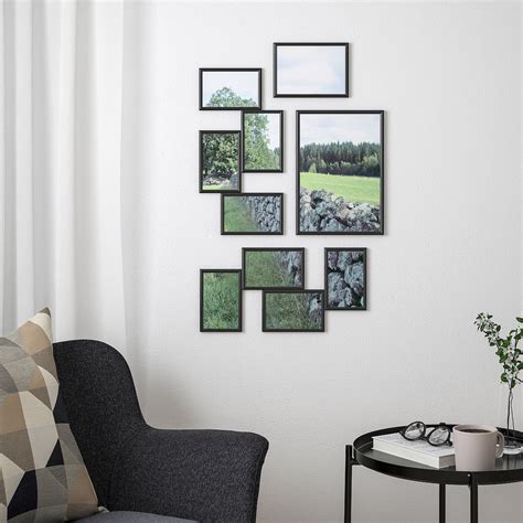 YLLEVAD Collage frame for 4 photos, black - IKEA